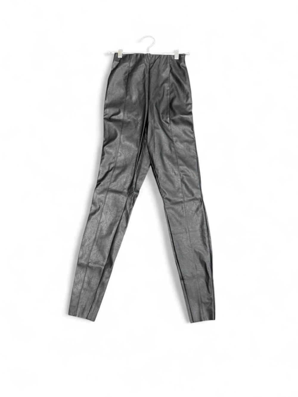 ASOS DESIGN spray on leather look trousers